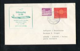 "BUNDESREPUBLIK DEUTSCHLAND" 1961, Erstflugbrief LH 298 "Frankfurt-Ankara" (C073) - Premiers Vols