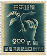 90451 MNH JAPON 1947 DIA DE LA PROTECCION JUDICIAL - Neufs