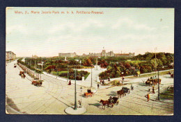 Vienne. Wien X. Maria Josefa Park Mit Artillerie-Arsenal ( 1849-1856). Calèches Et Chariots.1908 - Wien Mitte