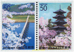 4745 MNH JAPON 2002 CEREZOS EN FLOR - Ungebraucht