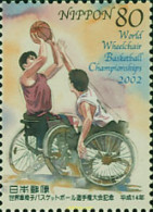 100496 MNH JAPON 2002 CAMPEONATO DEL MUNDO DE BALONCESTO EN SILLAS DE RUEDAS - Ungebraucht