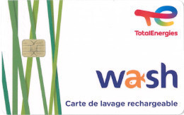 # Carte A Puce Portemonnaie Lavage Total Energies - Puce 2 - 1100 Stations - Plante - Carte De Lavage - TBE - Car-wash
