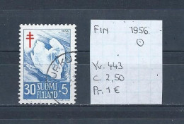 (TJ) Finland 1956 - YT 443 (gest./obl./used) - Usati