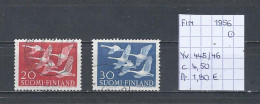 (TJ) Finland 1956 - YT 445/46 (gest./obl./used) - Usati