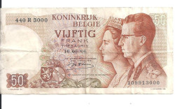 BELGIQUE 50 FRANCS 1966 VF P 139 - Sonstige & Ohne Zuordnung