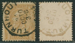 émission 1884 - N°50 Obl Simple Cercle "Turnhout" - 1884-1891 Leopoldo II