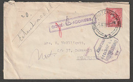 NEW ZEALAND 1d ADMIRAL "GONE NO ADDRESS" - Covers & Documents