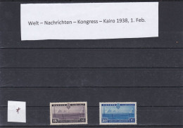 ÄGYPTEN - EGY-PT - EGYPTIAN - EGITTO - WELT - NACHRICTEN - KONGRESS 1938  FALZ - MH - Neufs