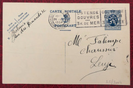 Belgique Entier-Carte, Cachet Bruxelles 26.6.1934 - (C318) - Andere & Zonder Classificatie