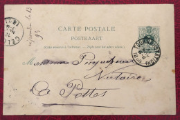 Belgique Entier-Carte, Cachet Tournai 11.11.1888 - (C331) - Andere & Zonder Classificatie