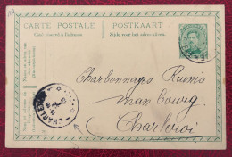 Belgique Entier-Carte, Cachet Charleroi 19.1.19 - (C339) - Andere & Zonder Classificatie