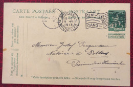 Belgique Entier-Carte, Cachet Bruxelles 9.7.1913 - (C380) - Other & Unclassified