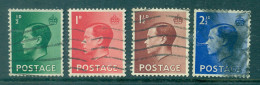 Great Britain 1936 King Edward VIII Definitives 4 Values SG 457-460 Postmarked - Oblitérés
