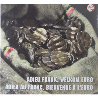 Monnaie, Belgique, Adieu Frank, Welkom Euro, Coffret, 2002, FDC.BU, FDC - Sonstige & Ohne Zuordnung