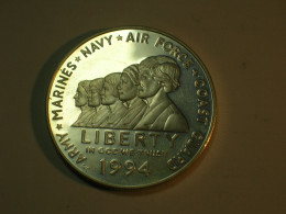 Estados Unidos/USA 1 Dolar Conmemorativo, 1994 P, Proof, Women In Military Service Memorial (13955) - Gedenkmünzen