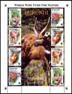 BL143**(1115/1118 X2) - Sitatunga - WWF - Unused Stamps