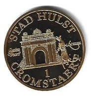 *medialle Netherlands Hulst 1 Cromstaert 1980 - Elongated Coins