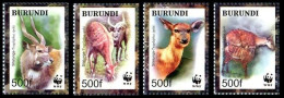 1115/1118**(BL143) - Sitatunga - WWF - Unused Stamps