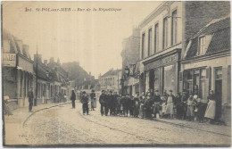 D 59 ST PAUL SUR MER.  RUE DE LA REPUBLIQUE  CARTE ECRITE - Saint Pol Sur Mer