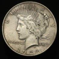 Etats-Unis / USA, Peace, 1 Dollar, 1924, Argent (Silver), TTB (EF), KM#150 - 1921-1935: Peace