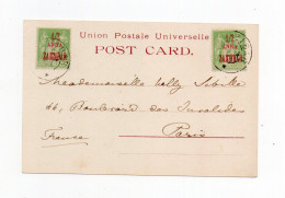 !!! CPA DE ZANZIBAR DE 1902 POUR PARIS - Covers & Documents