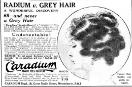 Radium Grey Hair Caradium  Ad (Photo) - Objects