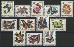 RWANDA N° 1112 à 117 + 138 à 143 Neufs ** (MNH) PAPILLONS BUTTERFLIES Voir Description - Neufs