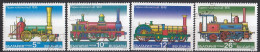 BULGARIA 4251-4254,used,falc Hinged,trains - Usati