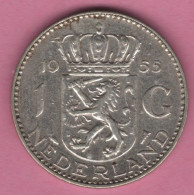 NETHERLANDS - 1 GULDEN 1955 - 1948-1980: Juliana