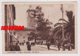 CIVITAVECCHIA - PIAZZA CALAMATTA - LA ROCCA  F/GRANDE  VIAGGIATA  1937 ANIMAZIONE - Civitavecchia