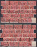 Action !! SALE !! 50 % OFF !! ⁕ Australia 1926 - 1931 ⁕ KGV 2d Red ⁕ 76v Used, Shades - See Scan - Used Stamps