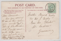 SARK KGV ½d On Postcard To Guernsey Dated 15.SP.05 - Sark