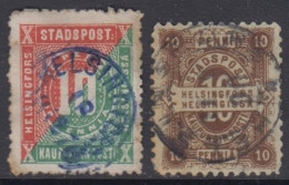 FINLANDE  -  2 Timbres émissions Locales - Local Post Stamps