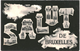 CPA Carte Postale Belgique Bruxelles Salut De Bruxelles Multivues Début 1900 VM72458 - Mehransichten, Panoramakarten