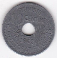 Tunisie Protectorat Français. 10 Centimes 1942 , En Zinc, Lec# 117 - Túnez