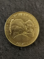 JETON TOURISTIQUE MDP 2017 LA MONTAGNE DES SINGES ALSACE / 34 Mm - 2017