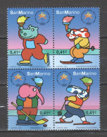 San Marino 2002 Mi 2006-2009 MNH WINTER OLYMPICS SALT LAKE CITY - Hiver 2002: Salt Lake City