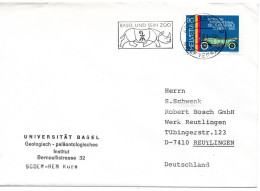 70615 - Schweiz - 1981 - 80Rp Autosalon Genf EF A Bf BASEL - ... -> Westdeutschland - Lettres & Documents