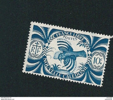 N° 231  Nouvelle Calédonie Cagou (10)  19432 Série De Londres - France Libre Timbre Oblitéré - Used Stamps