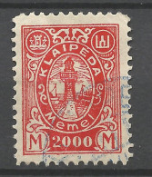 MEMEL OCCUPATION LITUANIENNE N° 137 Trés Bon Centrage OBL / Used - Andere & Zonder Classificatie