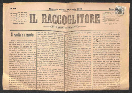 Antichi Stati Italiani - Lombardo Veneto - Territori Italiani D'Austria - 1 Kreuzer (5 - Giornali) Su Intero Giornale Da - Other & Unclassified