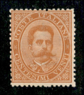 Regno - Umberto I - 1879 - 20 Cent (39) - Gomma Integra - Leggera Piega Diagonale - Raybaudi - Sonstige & Ohne Zuordnung