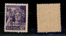 C.L.N. - Imperia - 1945 - 50 Cent (6a) Con Soprastampa Capovolta - Gomma Integra (195) - Autres & Non Classés