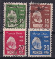 NORWAY 1928 - Canceled - Sc# 132-135 - Used Stamps