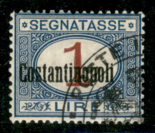 Uffici Postali All'Estero - Levante - Costantinopoli - 1922 - 1 Lira Segnatasse (4) - Gomma Originale - Otros & Sin Clasificación