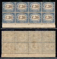 SAN MARINO - 1925 - 30 Cent (21) - Blocco Di 8 - Gomma Integra (120+) - Other & Unclassified