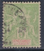 Sénégambie Et Niger N° 4 O Type Groupe : 5 C. Vert-jaune, Oblitération Moyenne Sinon TB - Used Stamps