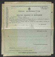 Documenti E Varie - Regia Aeronautica - Preavviso Personale Di Destinazione - Intera Busta Lettera Nuova - Other & Unclassified