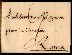 Prefilateliche - 1792 - Involucro Di Lettera Da Vicenza A Roma - Autres & Non Classés