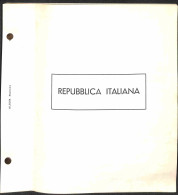 Lotti & Collezioni - MATERIALE FILATELICO - Pagine Marini 2 Fori - REPUBBLICA 1945/1966 Con Taschine  - Buone Condizioni - Other & Unclassified